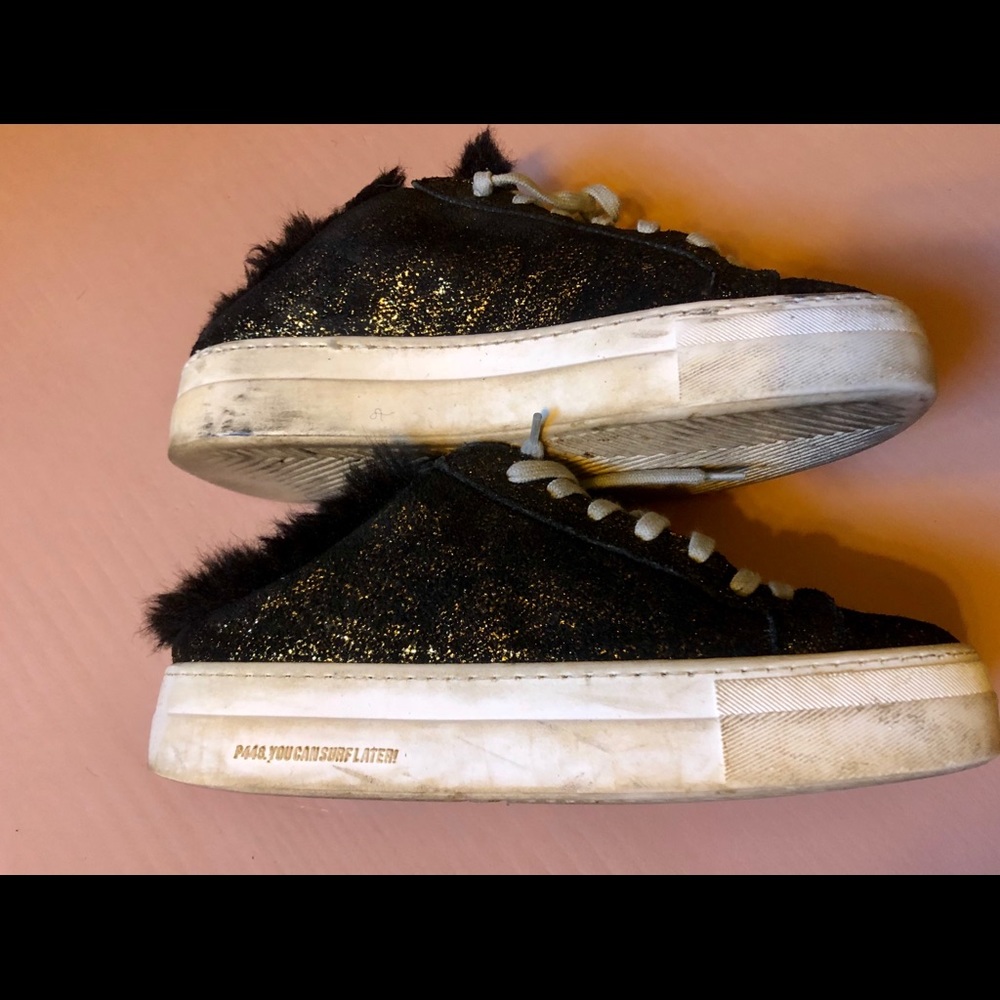 p448 Clara Faux Fur Lined platform slide sneakers - Picture 7 of 12